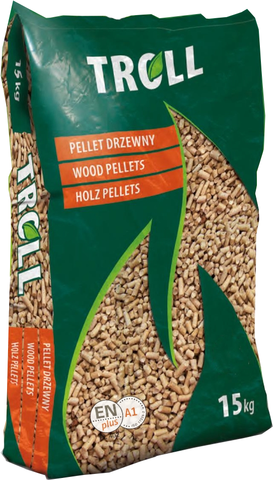 Worek pelletu drzewnego TROLL ENplus® A1, 15 kg
